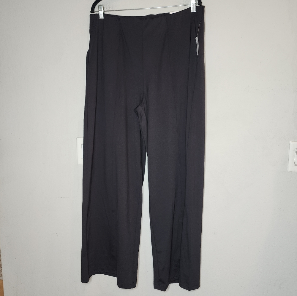 NWT Old Navy PowerSoft Black High-Waisted  Trouser Pants Pull On Size XL